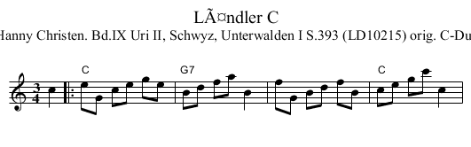 LÃ¤ndler C - staff notation