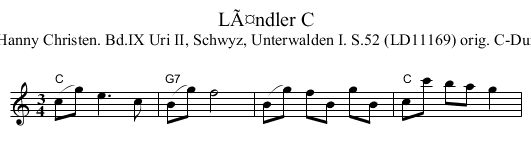 LÃ¤ndler C - staff notation