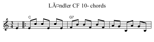 LÃ¤ndler CF 10- chords - staff notation