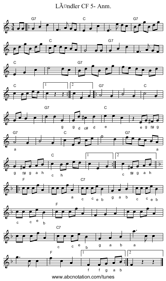 LÃ¤ndler CF 5- Anm. - staff notation
