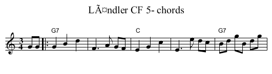 LÃ¤ndler CF 5- chords - staff notation