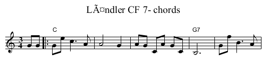 LÃ¤ndler CF 7- chords - staff notation