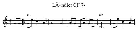 LÃ¤ndler CF 7- - staff notation