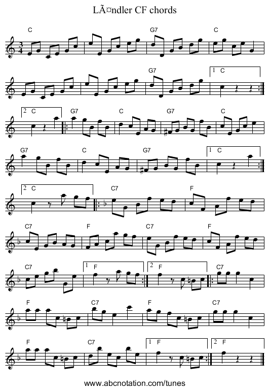 LÃ¤ndler CF chords - staff notation
