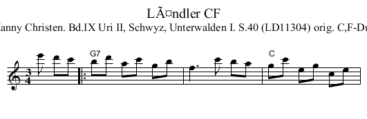 LÃ¤ndler CF - staff notation