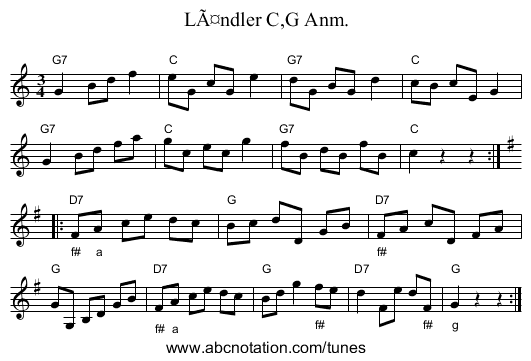LÃ¤ndler C,G Anm. - staff notation