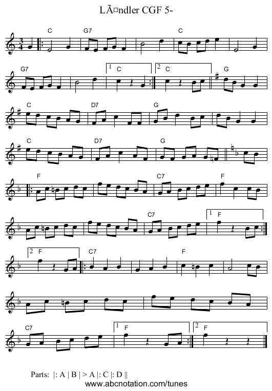 LÃ¤ndler CGF 5- - staff notation