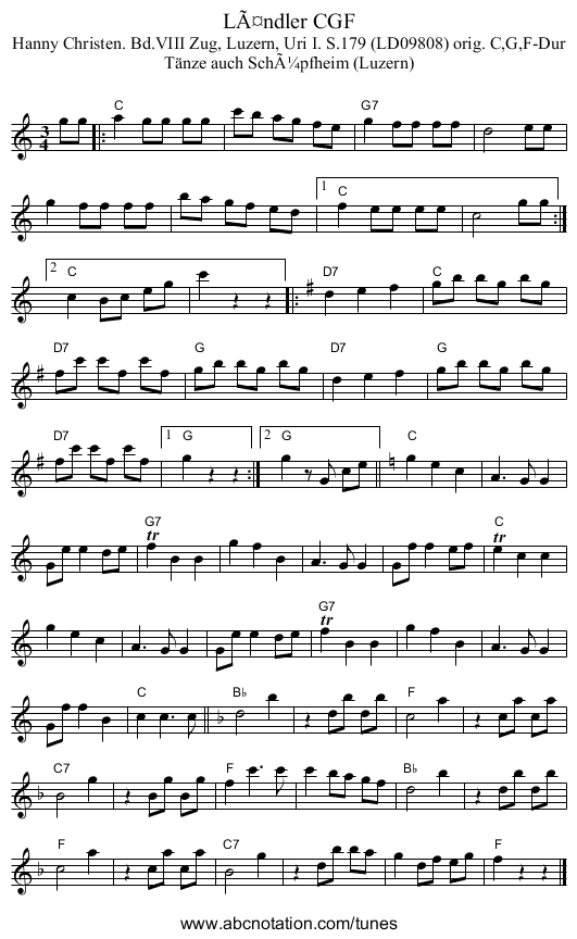 LÃ¤ndler CGF - staff notation