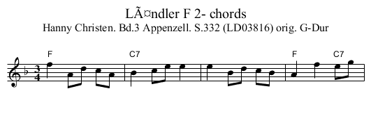 LÃ¤ndler F 2- chords - staff notation