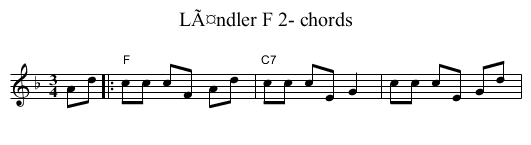LÃ¤ndler F 2- chords - staff notation