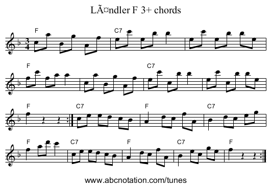 LÃ¤ndler F 3+ chords - staff notation