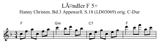 LÃ¤ndler F 5+ - staff notation