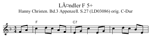 LÃ¤ndler F 5+ - staff notation