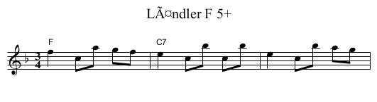 LÃ¤ndler F 5+ - staff notation