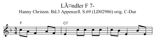LÃ¤ndler F 7- - staff notation