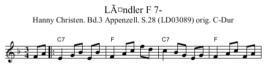 LÃ¤ndler F 7- - staff notation