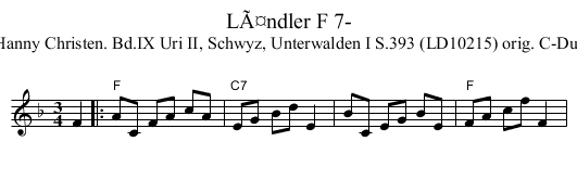 LÃ¤ndler F 7- - staff notation