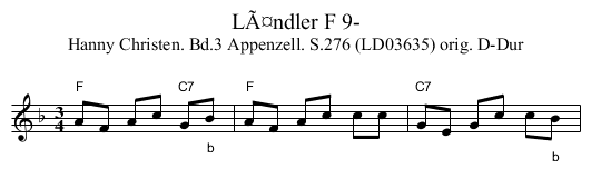 LÃ¤ndler F 9- - staff notation