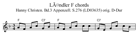 LÃ¤ndler F chords - staff notation