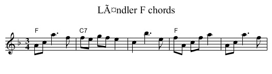 LÃ¤ndler F chords - staff notation