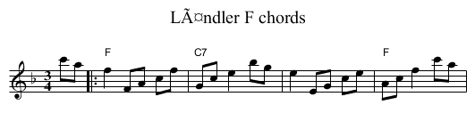 LÃ¤ndler F chords - staff notation