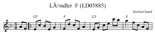 LÃ¤ndler  F (LD05885) - staff notation