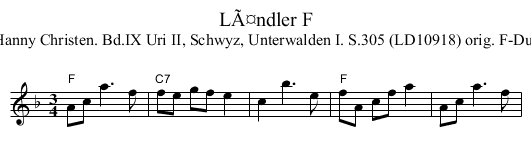 LÃ¤ndler F - staff notation