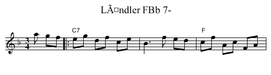 LÃ¤ndler FBb 7- - staff notation