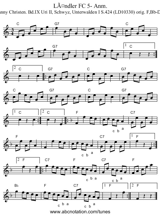 LÃ¤ndler FC 5- Anm. - staff notation