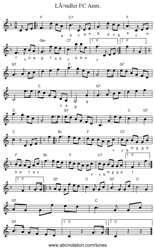 LÃ¤ndler FC Anm. - staff notation