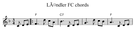 LÃ¤ndler FC chords - staff notation