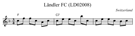 Ländler FC (LD02008) - staff notation