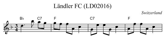 Ländler FC (LD02016) - staff notation