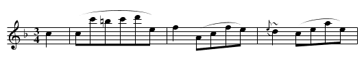 Ländler für Klarinette-Solo - staff notation