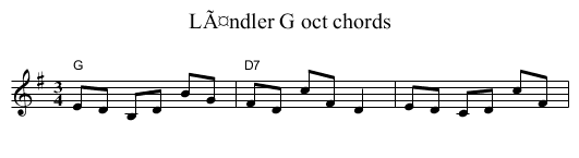 LÃ¤ndler G oct chords - staff notation