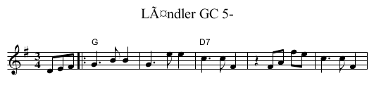 LÃ¤ndler GC 5- - staff notation