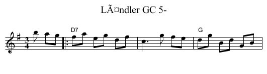 LÃ¤ndler GC 5- - staff notation