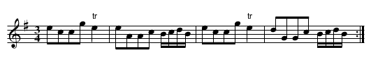 Lang Stayed Away - staff notation