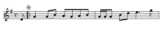 LANG SYNE - staff notation