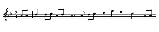 Langdans - staff notation