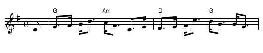 Langholm Fair - staff notation