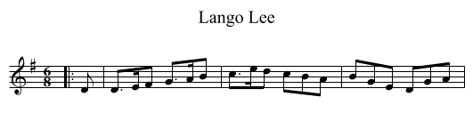 Lango Lee - staff notation