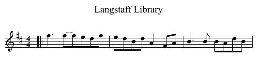 Langstaff Library - staff notation