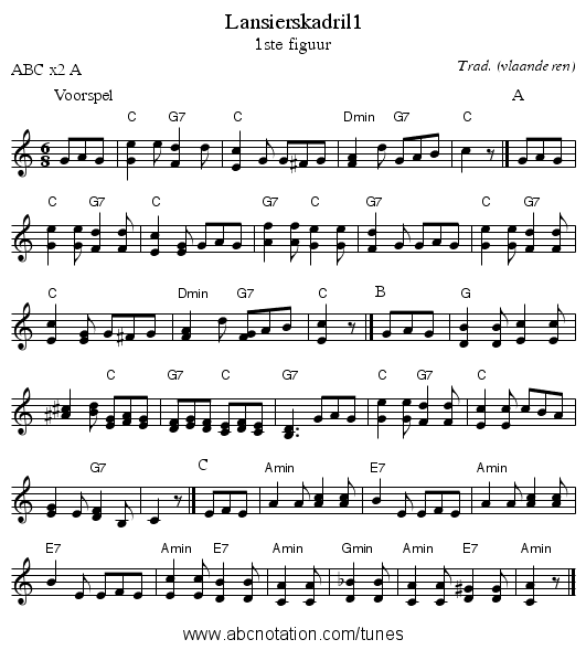 Lansierskadril1 - staff notation