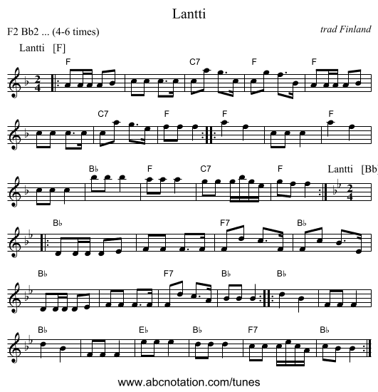 Lantti - staff notation