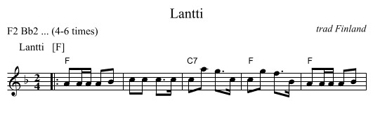 Lantti - staff notation