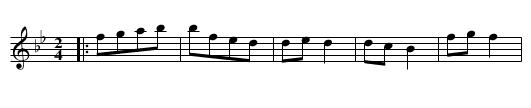 Lapovo Kolo - staff notation