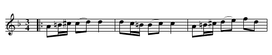 Lappkungens polska - staff notation
