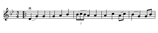 Lapp-lenas Vals - staff notation