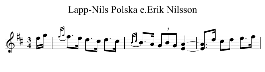 Lapp-Nils Polska e.Erik Nilsson - staff notation